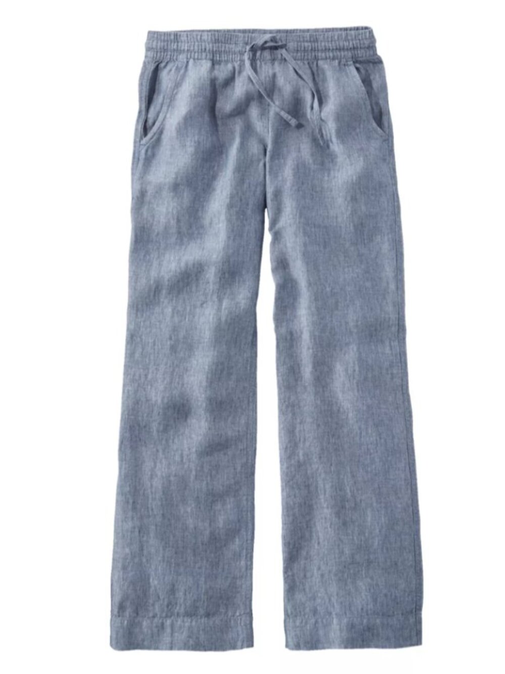 L.L. Bean Women's Premium Washable Linen Pull-On Pants Sz 16